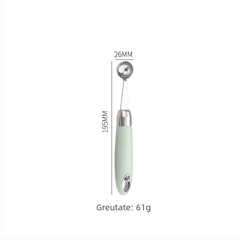 Instrument pentru bile de fructe din oțel inoxidabil 304 – pentru pepene și înghețată