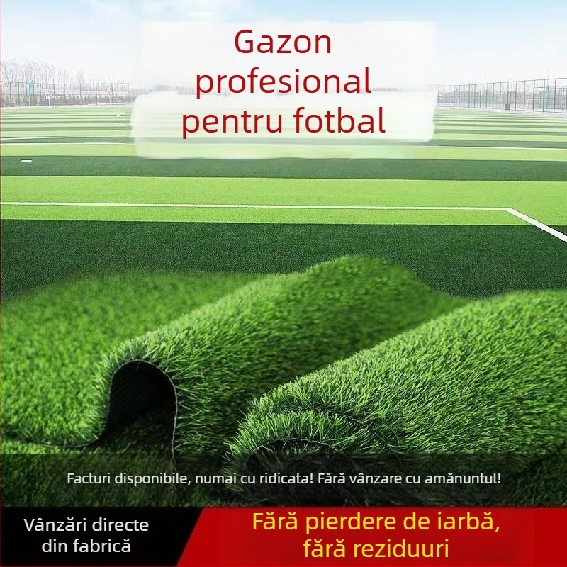 Gazon artificial pentru teren de fotbal – iarbă sintetică, de calitate profesională pentru jocuri 5-a-side și 7-a-side, gazon plastic pentru grădiniță