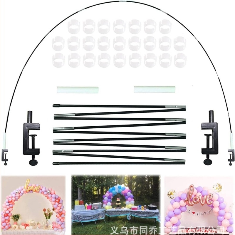 Arc de Balon – Arc Circular pentru Nuntă din Fier Forjat, Decor de Spațiu