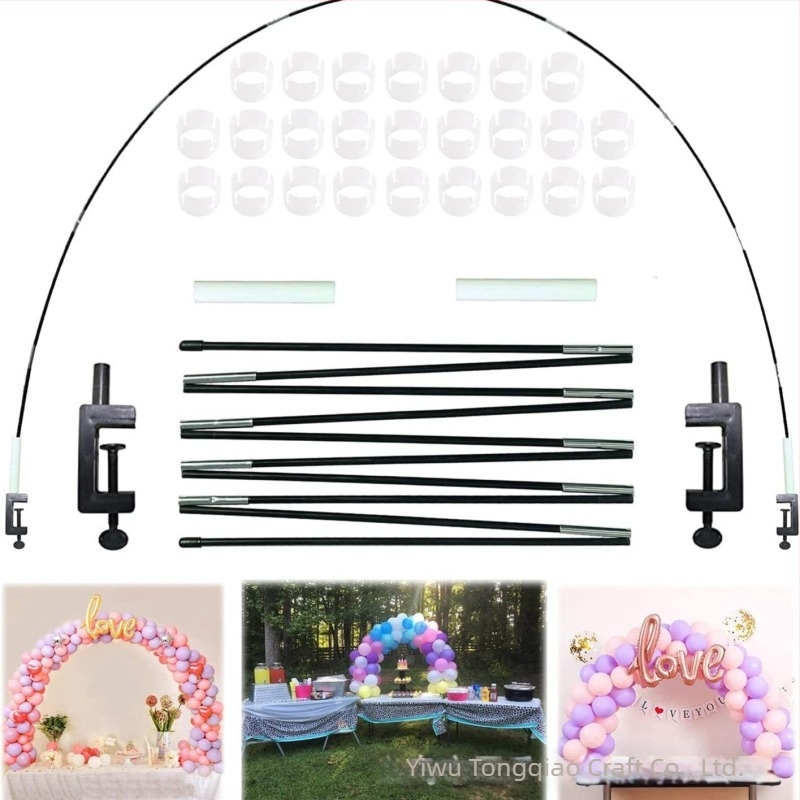 Arc de Balon – Arc Circular pentru Nuntă din Fier Forjat, Decor de Spațiu