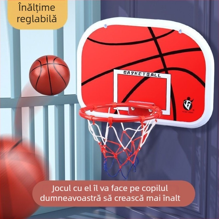 Coș de baschet reglabil interior – suport pentru copii, utilizare acasă, 3–9 ani