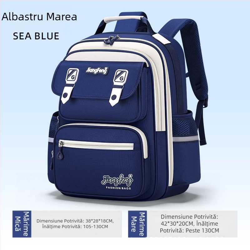Rucsac ușor, impermeabil, pentru elevi de gimnaziu (clasele 5–6), protecție a coloanei, bretele respirabile, unisex, imprimeu capibara, Oxford material.
