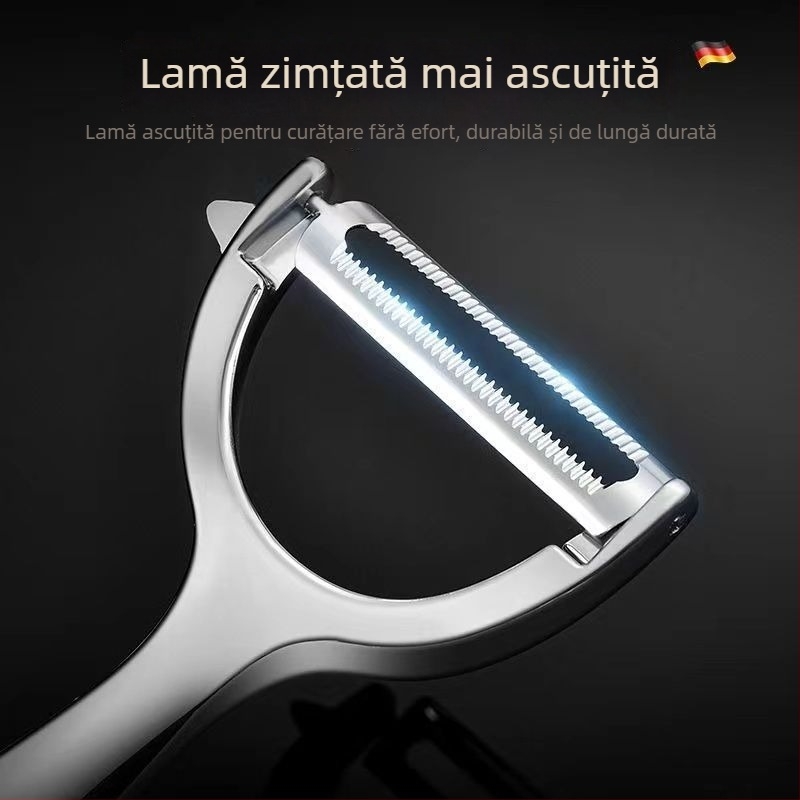 Cuțit de decojit din oțel inoxidabil pentru bucătărie – multifuncțional, decojit cartofi și fructe