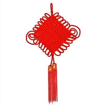 Nod chinezesc mare din flanel, lucrat manual, recuzita de scena, pandantiv cadou pentru Festivalul Primăverii și nuntă