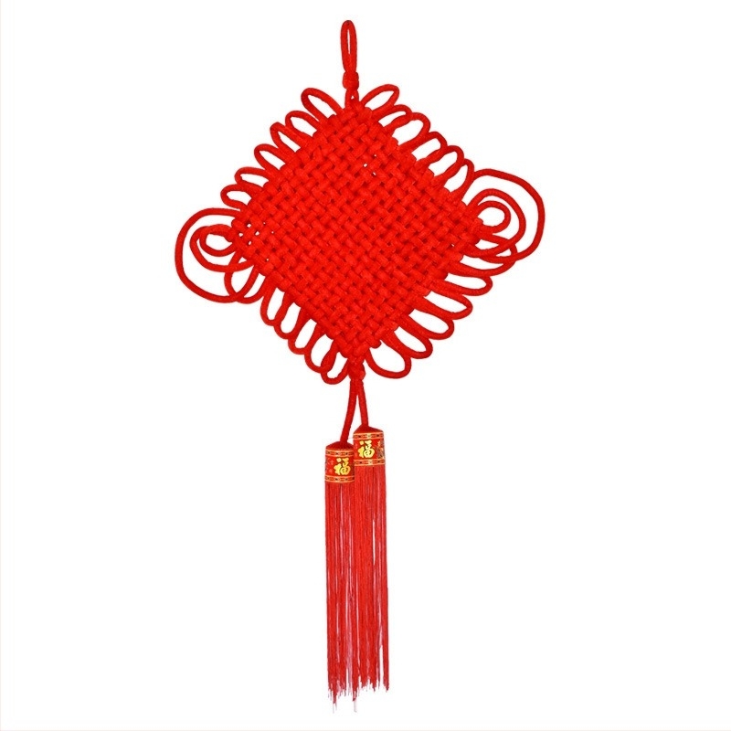 Nod chinezesc mare din flanel, lucrat manual, recuzita de scena, pandantiv cadou pentru Festivalul Primăverii și nuntă