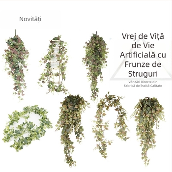 Iedera artificială pentru decorul pereților, liane lungi, plantă verde, 100–200 cm