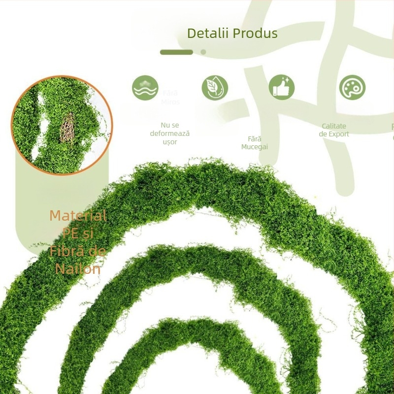 Plante artificiale verzi cu mușchi și vițe tropicale pentru decoruri de nuntă și festival