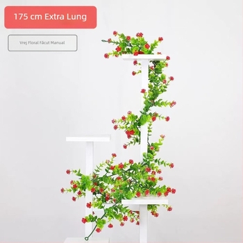 Flori artificiale pe liană pentru perete – decor cu eucalipt și camelia