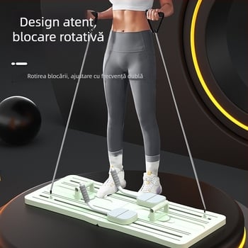 Placă de fitness multifuncțională pentru uz casnic, placă abdominală cu alunecare și revenire automată pentru antrenament în interior.