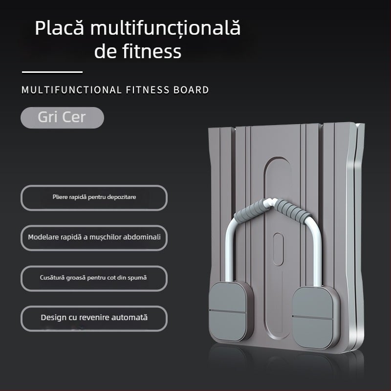 Placă de fitness multifuncțională pentru uz casnic, placă abdominală cu alunecare și revenire automată pentru antrenament în interior.