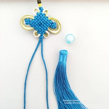 Set de noduri chinezești croșetate manual, cu 8 role, accesorii DIY pentru bijuterii, mărgele din monede de cupru – Cinci Împărați și Zece Împărați
