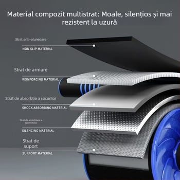 Roata abdominală nouă cu rolă pentru burtă — echipament de fitness, revenire automată