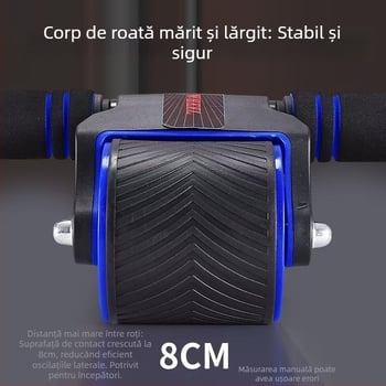 Roata abdominală nouă cu rolă pentru burtă — echipament de fitness, revenire automată