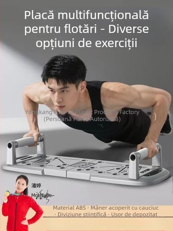 Placă de flotări multifuncțională, pentru uz casnic, antrenament piept și abdomen, pliabilă