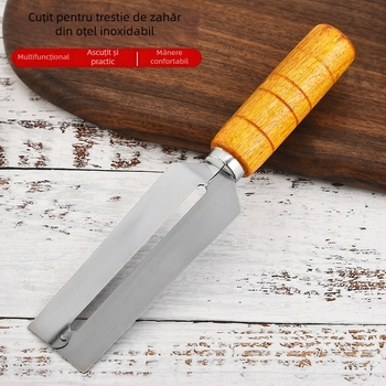 Cuțit multifuncțional din oțel inoxidabil pentru fructe: lamă de curățare a salatelor, lamă pentru ananas, lamă pentru pepene și lamă pentru trestia de zahăr