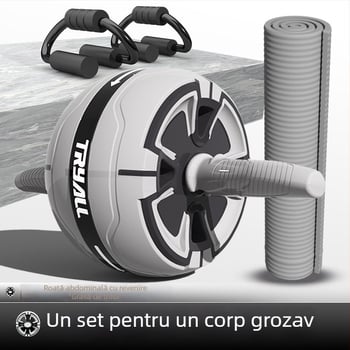 Roată abdominală pentru uz casnic, cu revenire automată, aparat de fitness pentru abdomen pentru bărbați și femei