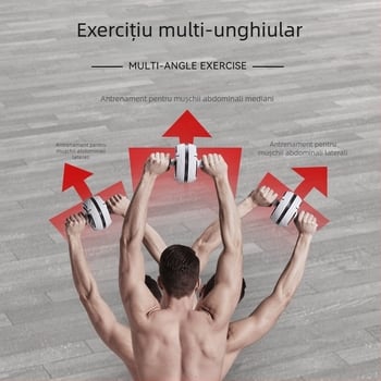 Roată abdominală pentru uz casnic, cu revenire automată, aparat de fitness pentru abdomen pentru bărbați și femei