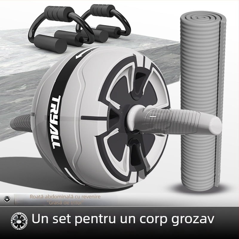 Roată abdominală pentru uz casnic, cu revenire automată, aparat de fitness pentru abdomen pentru bărbați și femei