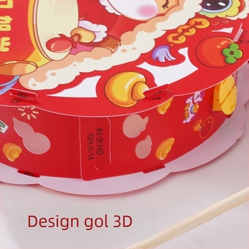 Model nou 2026 - Lanternă portabilă cu iluminare pentru copii, design desen animat, DIY, PVC lanternă cu flori (Anul Calului)