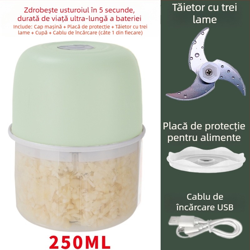 Presă de usturoi compactă și zdrobitor de usturoi, unealtă de bucătărie manuală