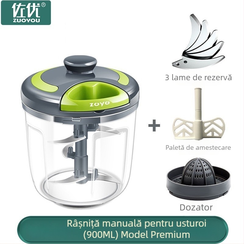 Sakyo Presă Manuală pentru Usturoi și Mașină de Tocare Usturoi și Ghimbir, Dispozitiv Mic Multifuncțional