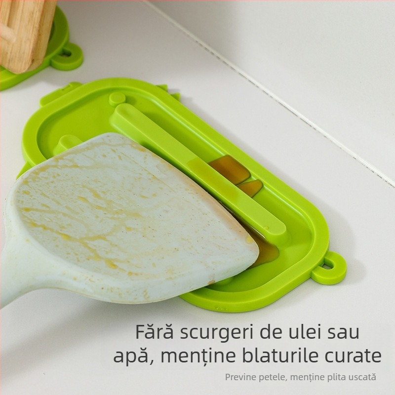 Covoraș din silicon pentru depozitarea capace, drenaj pentru tocătoare, covoraș izolant termic pentru bucătărie, covoraș antiaderent