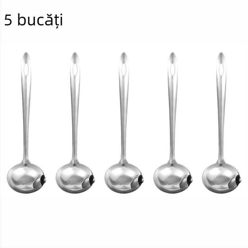Lingură separator de ulei și strecurător pentru supă, din oțel inoxidabil, pentru reziduuri