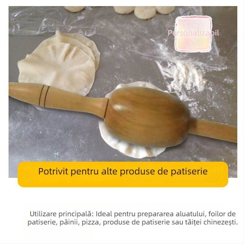 Ciocan din lemn pentru shumai și făcăleț pentru foi de găluște, ustensilă de bucătărie pentru utilizare profesională