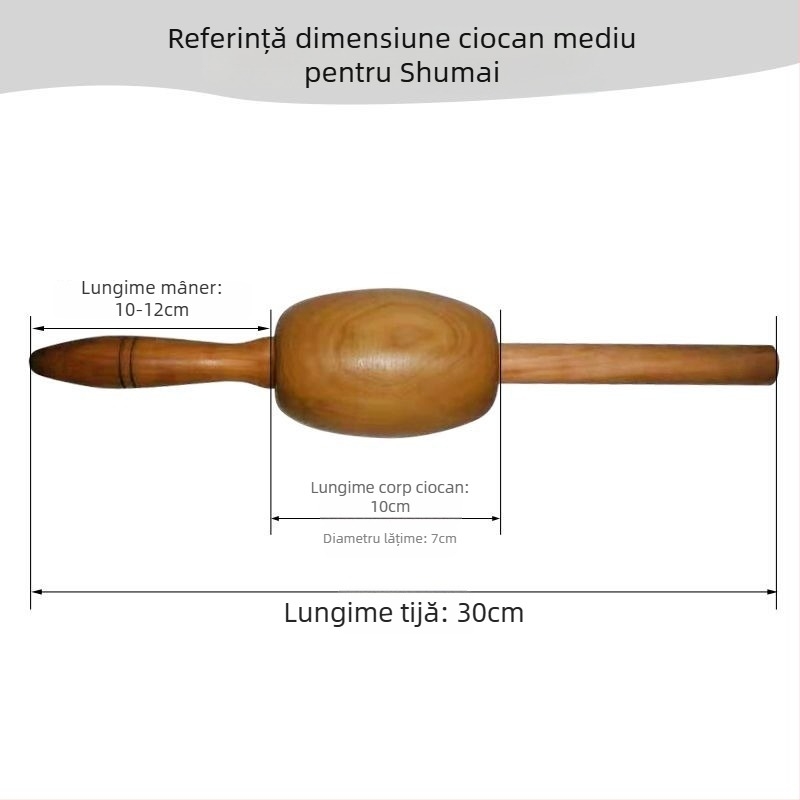 Ciocan din lemn pentru shumai și făcăleț pentru foi de găluște, ustensilă de bucătărie pentru utilizare profesională