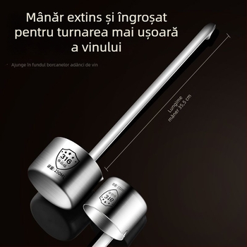 Set pentru turnarea vinului din oțel inoxidabil 316, uz casnic — cu lingură pentru vin și pâlnie, diametru mare
