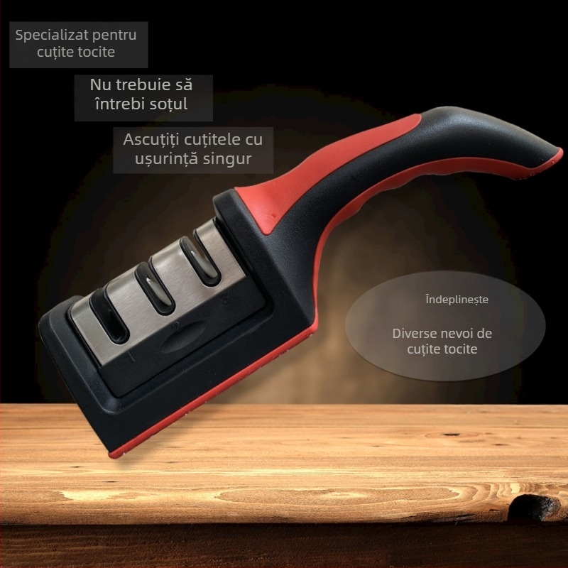 Așcuțitor rapid pentru uz casnic – instrument multifuncțional pentru ascuțirea cuțitelor de bucătărie