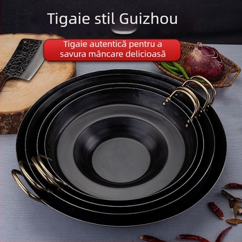 Tigaie antiaderentă pentru prăjit cartofi – grătar plat