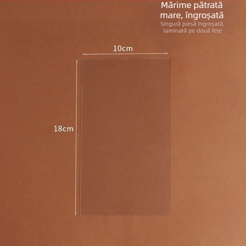 Spatulă moale, transparentă, pentru netezirea cremei pe torturi rotunde – set din plastic semi-circular pentru decorare