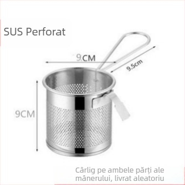 Sită din oțel inoxidabil cu cârlig – sită multifuncțională pentru tăiței și gătit în oală