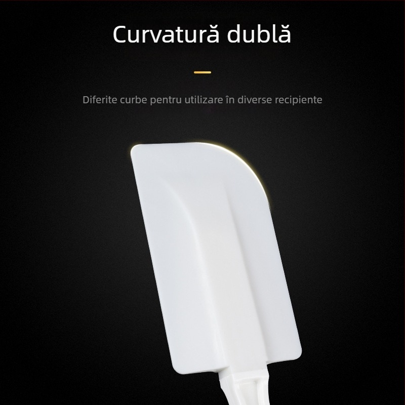 Spatulă din silicon monobloc pentru cremă de tort, spatulă moale, dimensiune mare