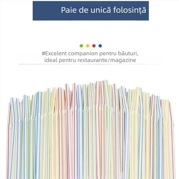 Paie de unică folosință, colorate, curbate, din plastic, pentru Cola, sifon și lapte de soia – ambalaj en-gros