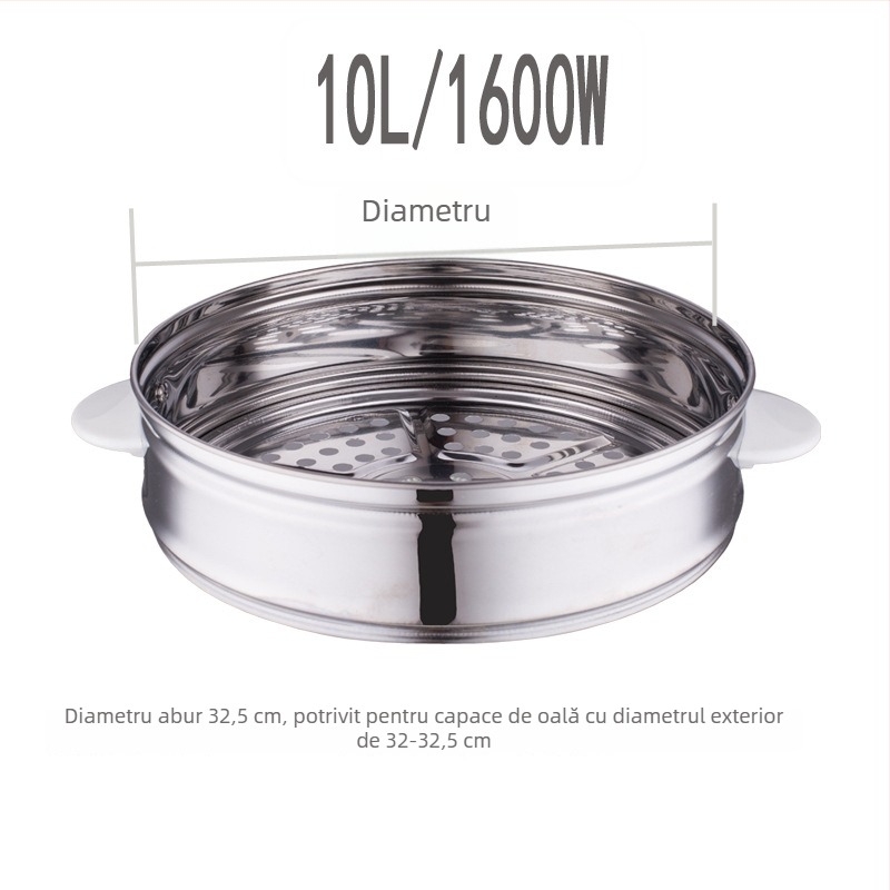 Coș de aburi din oțel inoxidabil, formă triunghiulară semisferică, universal pentru rice cooker electric, tavă de aburi îngroșată, pentru uz casnic, pentru aburirea pâinii, dimensiuni 2/3/5/10/13