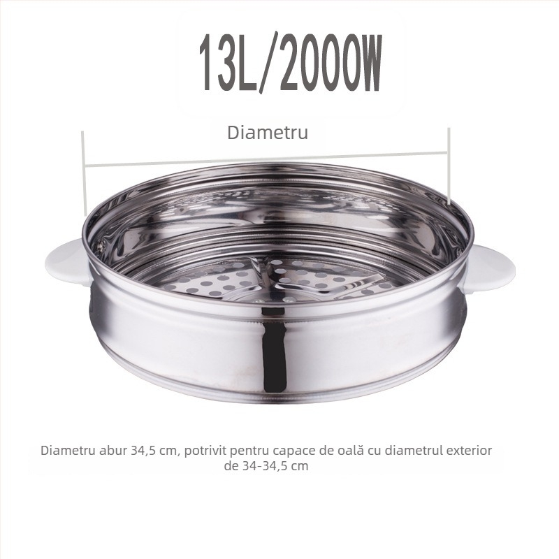 Coș de aburi din oțel inoxidabil, formă triunghiulară semisferică, universal pentru rice cooker electric, tavă de aburi îngroșată, pentru uz casnic, pentru aburirea pâinii, dimensiuni 2/3/5/10/13
