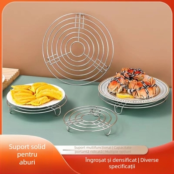 Raft de aburi triunghiular din oțel inoxidabil 304, non-magnetic, suport cu picioare înalte, raft de aburi multifuncțional