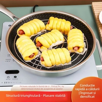 Raft de aburi triunghiular din oțel inoxidabil 304, non-magnetic, suport cu picioare înalte, raft de aburi multifuncțional