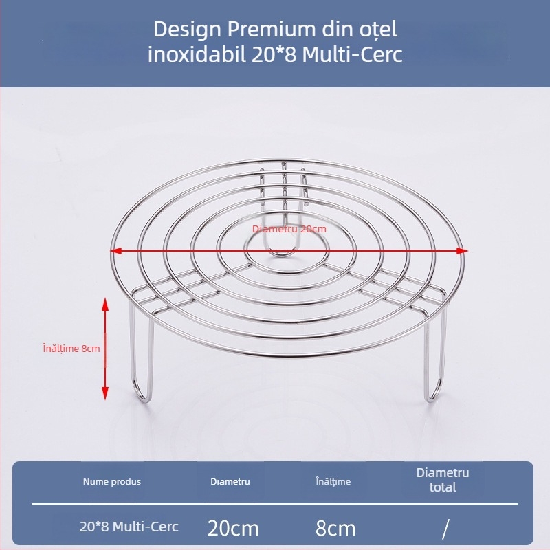 Raft de aburi triunghiular din oțel inoxidabil 304, non-magnetic, suport cu picioare înalte, raft de aburi multifuncțional