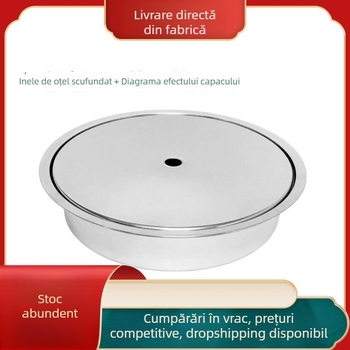 Inel circular din oțel inoxidabil gros și capac pentru plită ceramică electrică și plită cu inducție