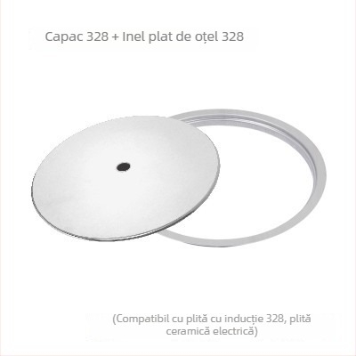 Inel circular din oțel inoxidabil gros și capac pentru plită ceramică electrică și plită cu inducție