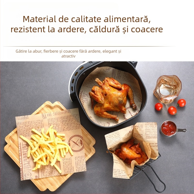 Hârtie absorbantă pentru ulei pentru friteuză cu aer, hârtie de copt pentru cuptor, foaie rezistentă la temperaturi înalte