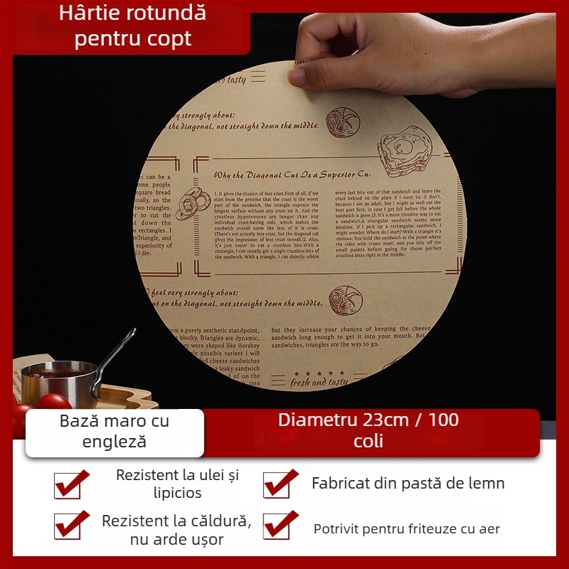 Hârtie absorbantă pentru ulei pentru friteuză cu aer, hârtie de copt pentru cuptor, foaie rezistentă la temperaturi înalte