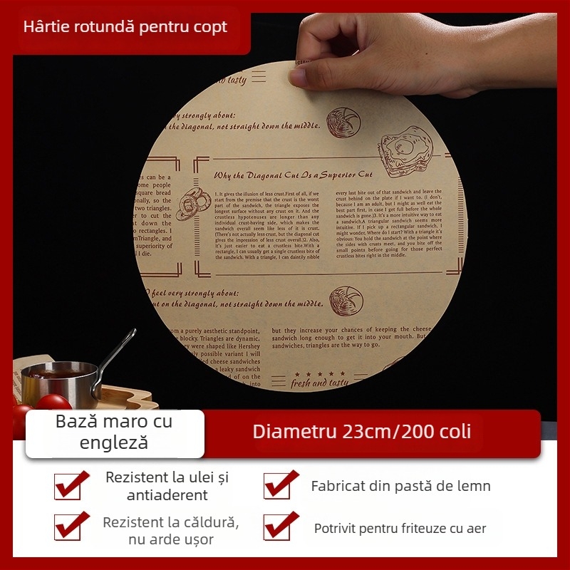 Hârtie absorbantă pentru ulei pentru friteuză cu aer, hârtie de copt pentru cuptor, foaie rezistentă la temperaturi înalte