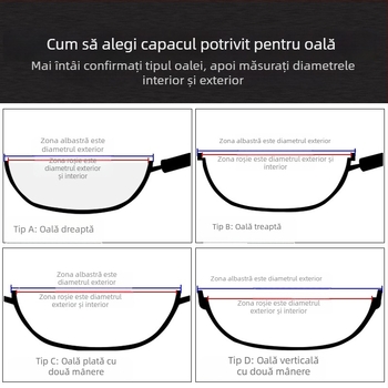 Manulife Capac wok din oțel inoxidabil îngroșat, cu sticlă transparentă, design arcuit, universal 26–40 cm