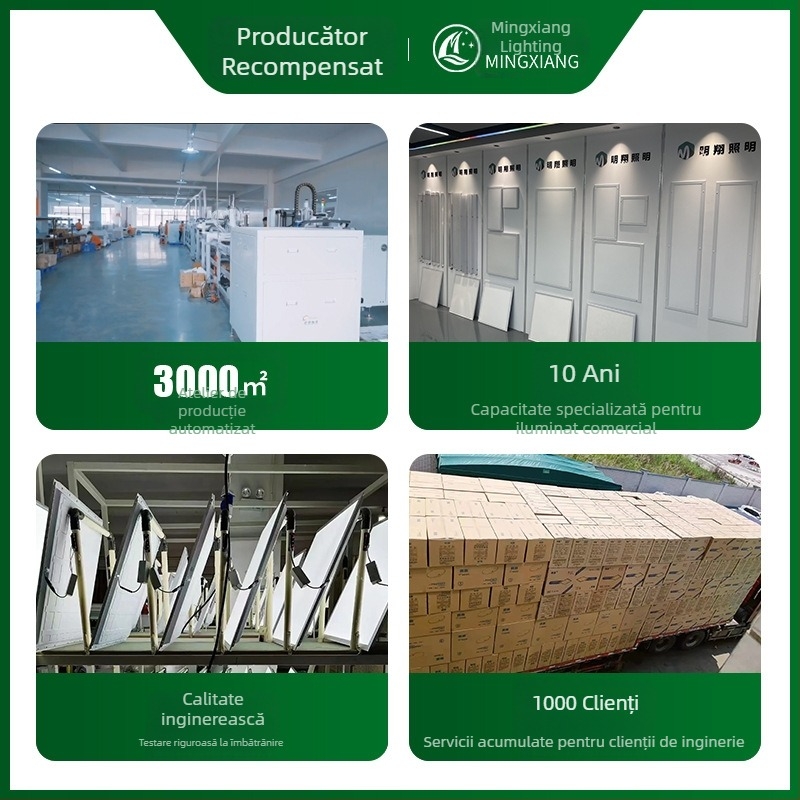 Panou LED de tavan integrat 600x600, panou grilă 60x60, placă din vată minerală și gips, panou de iluminat 595