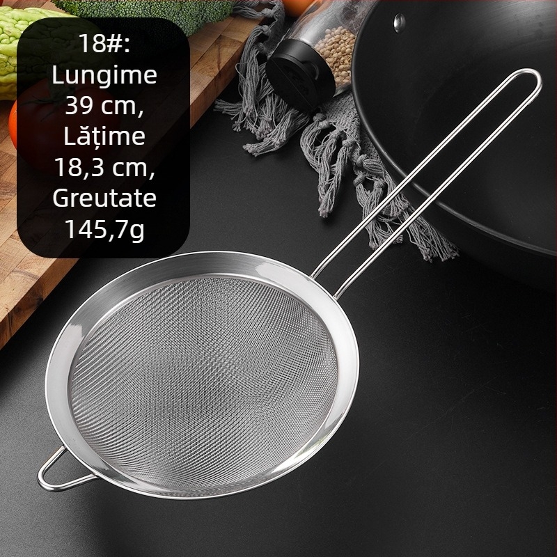 Filtru din oțel inoxidabil 304, cu urechi de agățare și vârf ascuțit, sită-filtru pentru făină, lapte de soia și sucuri