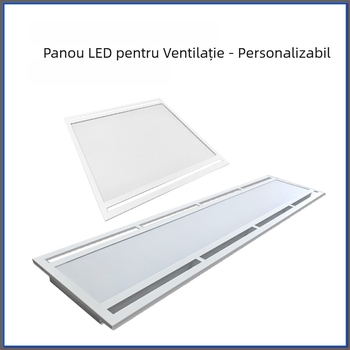Corp LED panou de tavan încastrat, dimensiuni 600x600 mm sau 300x1200 mm, iluminat birou, carcasă din aluminiu, fără reglaj, temperatură a culorii 3000K/4000K/6000K.